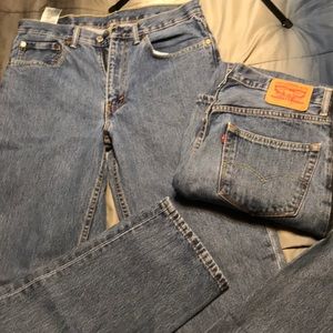 PAIR of Levi’s 550 33 34 Denim Jeans - No holes